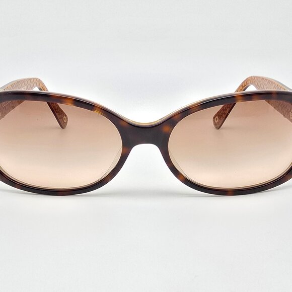 Coach Anna S439 Tortoise Gold Frame Light Brown Gradient Lens Sunglasses 54mm - Picture 2 of 12